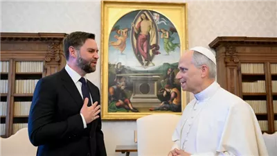 لقاء تاريخي بين البابا ليو الرابع عشر ونائب الرئيس الأمريكي لوقف حرب أوكرانيا
