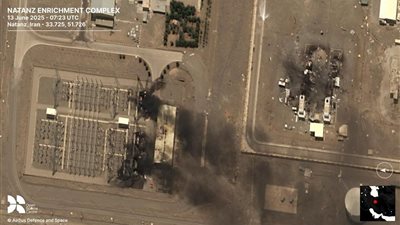 الجيش الإسرائيلى يزعم تدمير مبنى لإنتاج اليورانيوم المعدنى فى مدينة أصفهان