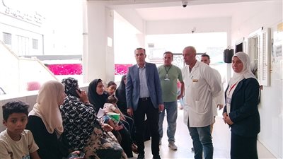 لمتابعة سير العمل .. وكيل صحة البحيرة يتفقد مستشفى الأطفال التخصصي بأبو حمص