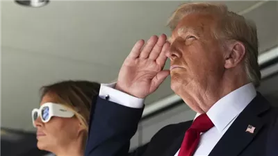 أبرز لقطات ترامب خلال مباراة نهائي المونديال.. التحية العسكرية وغزة تتصدر