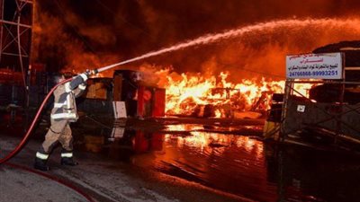 السيطرة على حريق داخل مخزن خردة بأبو النمرس دون إصابات