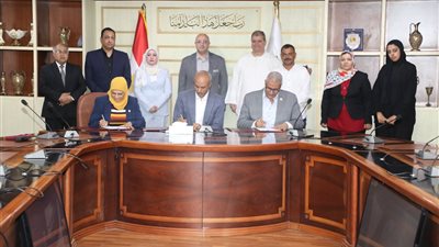 بروتوكول تعاون بين شركة المياه ونهضة بني سويف لتنفيذ وصلات الصرف الصحي للمنازل