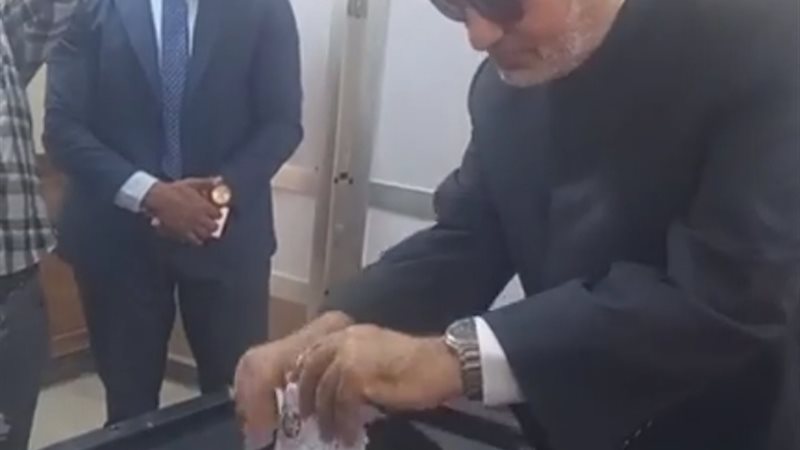 مفتي الجمهورية أثناء