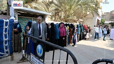 إقبال كبير من المواطنين على التصويت في انتخابات الشيوخ ببني سويف