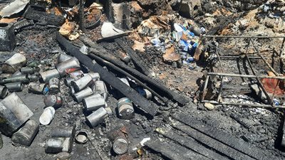 خسائر فادحة.. تجار السلع الغذائية يروون تفاصيل حريق معرض أهلا رمضان في المنيا| خاص