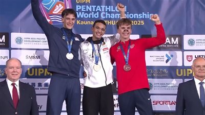 معتز وائل يحصد ذهبية الخماسي الحديث في بطولة العالم للكبار