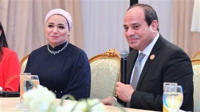 الرئيس السيسي والسيدة قرينته يقيمان مأدبة غداء لملك وملكة إسبانيا