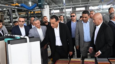 مصطفى مدبولي يفتتح عددٍ من المشروعات بالمنطقة الصناعية بالقنطرة غرب