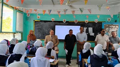 جولات ميدانية لتأكيد انضباط العملية التعليمية بمدارس قوص |صور