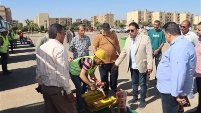 سكرتير عام محافظ بني سويف يتفقد اصطفاف المعدات بمركز إهناسيا ضمن خطة الاستعداد