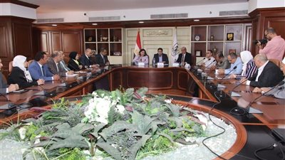 اجتماع نائبي محافظ بني سويف ووزيرة التضامن لمتابعة مبادرة