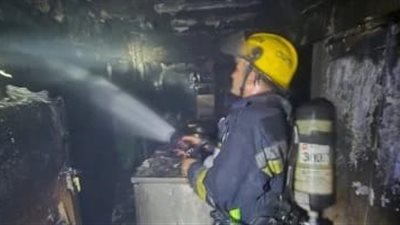 حريق  داخل مصنع سجاد والحماية المدنية تنقذ المنطقة من كارثة