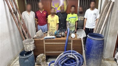 سقوط 7من الباحثين عن الوهم أثناء التنقيب عن الآثار داخل منزل بعابدين