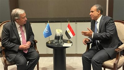 وزير الخارجية يناقش الأوضاع في غزة والسودان مع السكرتير العام للأمم المتحدة