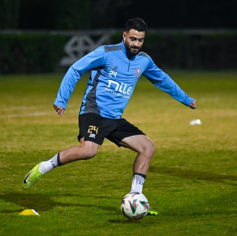 لاعبي الزمالك اثناء تدريب استعدادًا لمواجهة المصري (9)