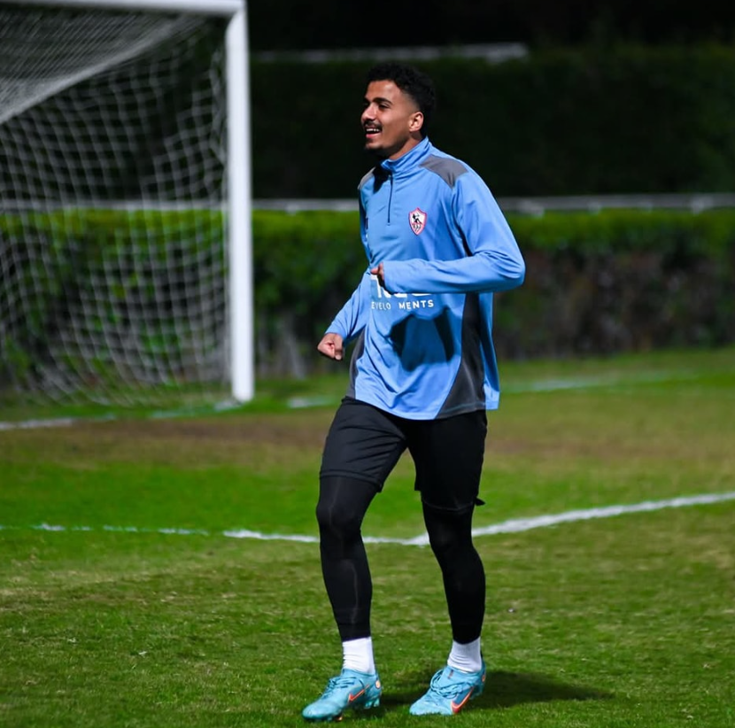 لاعبي الزمالك اثناء تدريب استعدادًا لمواجهة المصري (10)