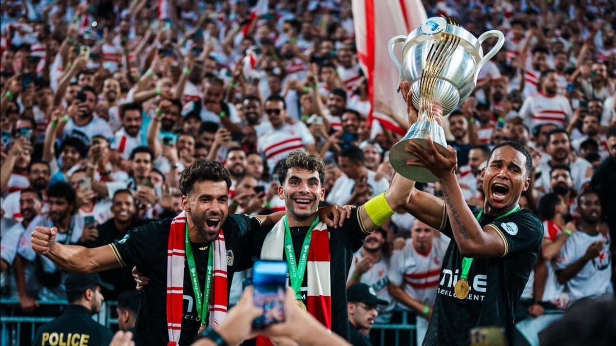 عبد الله السعيد بكأس السوبر الأفريقي رفقة زيزو والجزيري
