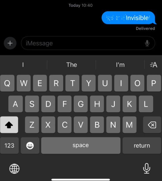 Invisible Ink