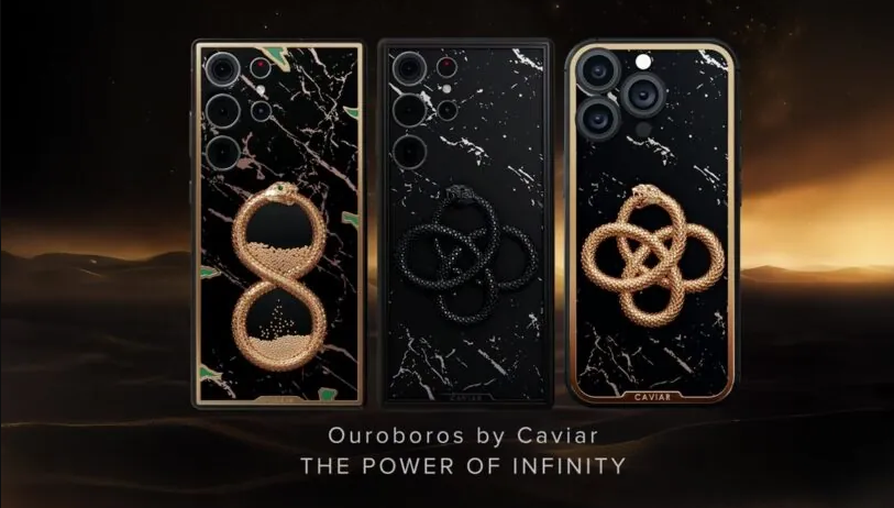 Galaxy S25 Ultra Dark Ouroboros وiPhone 16 Pro/Pro Max Infinity