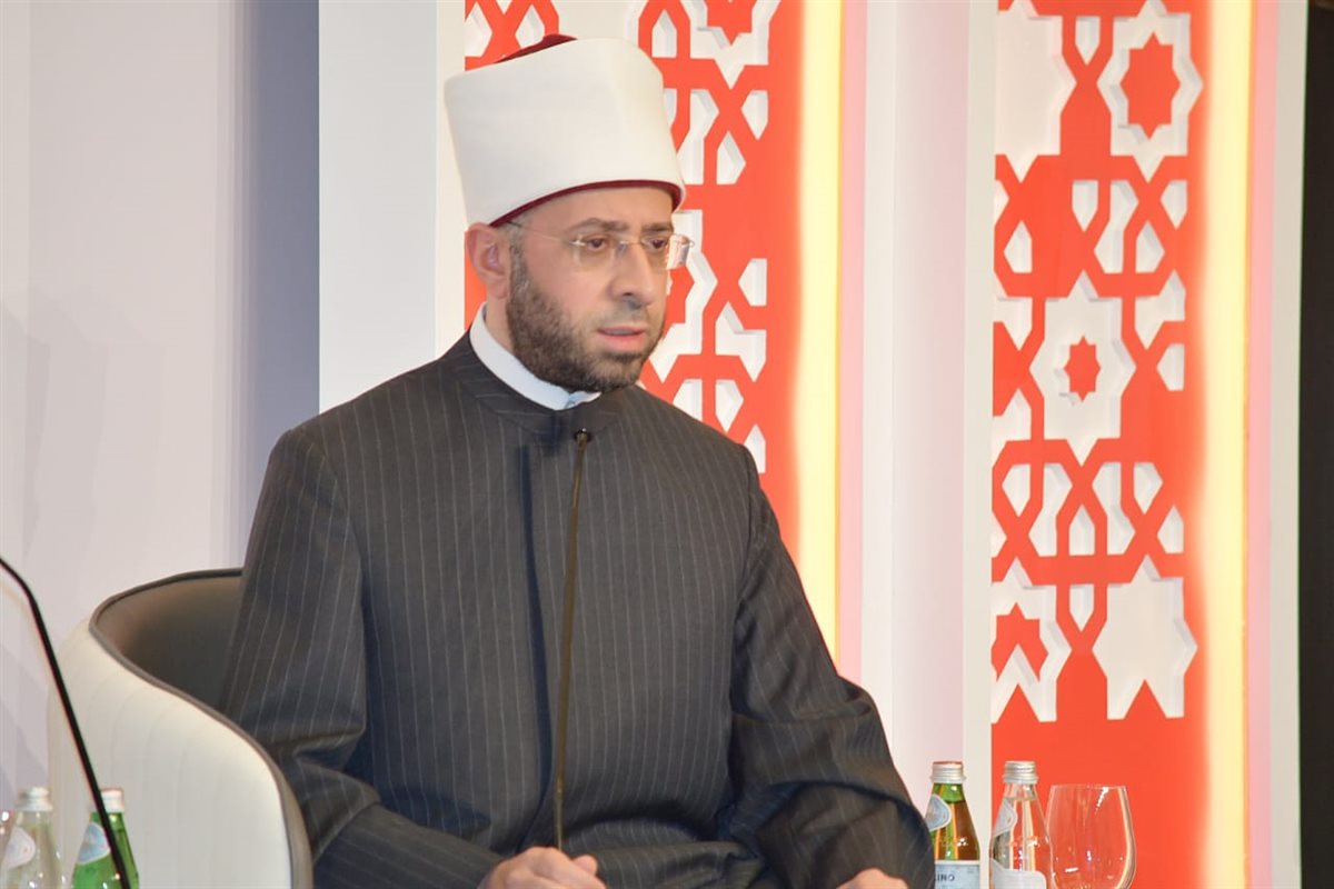 وزير الأوقاف خلال مؤتمر الحوار الإسلامي