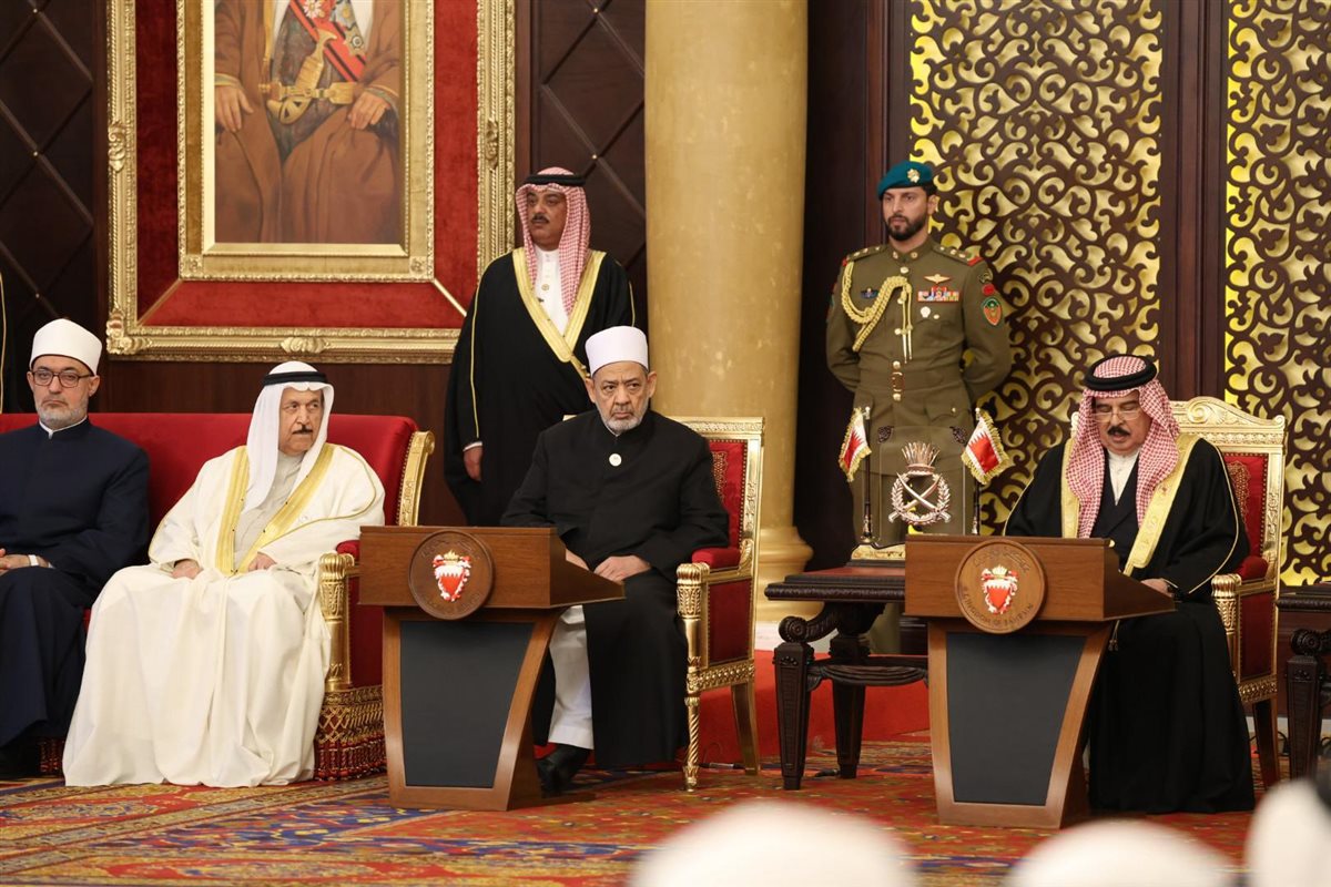 شيخ الأزهر خلال مؤتمر الحوار الإسلامي