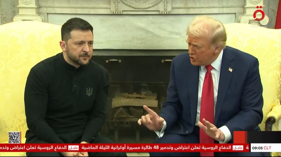 الرئيس ترامب ونظيره الأوكراني