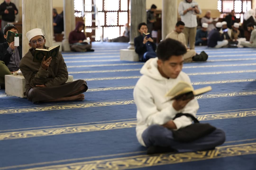 الجامع الأزهر قبيل آذان المغرب