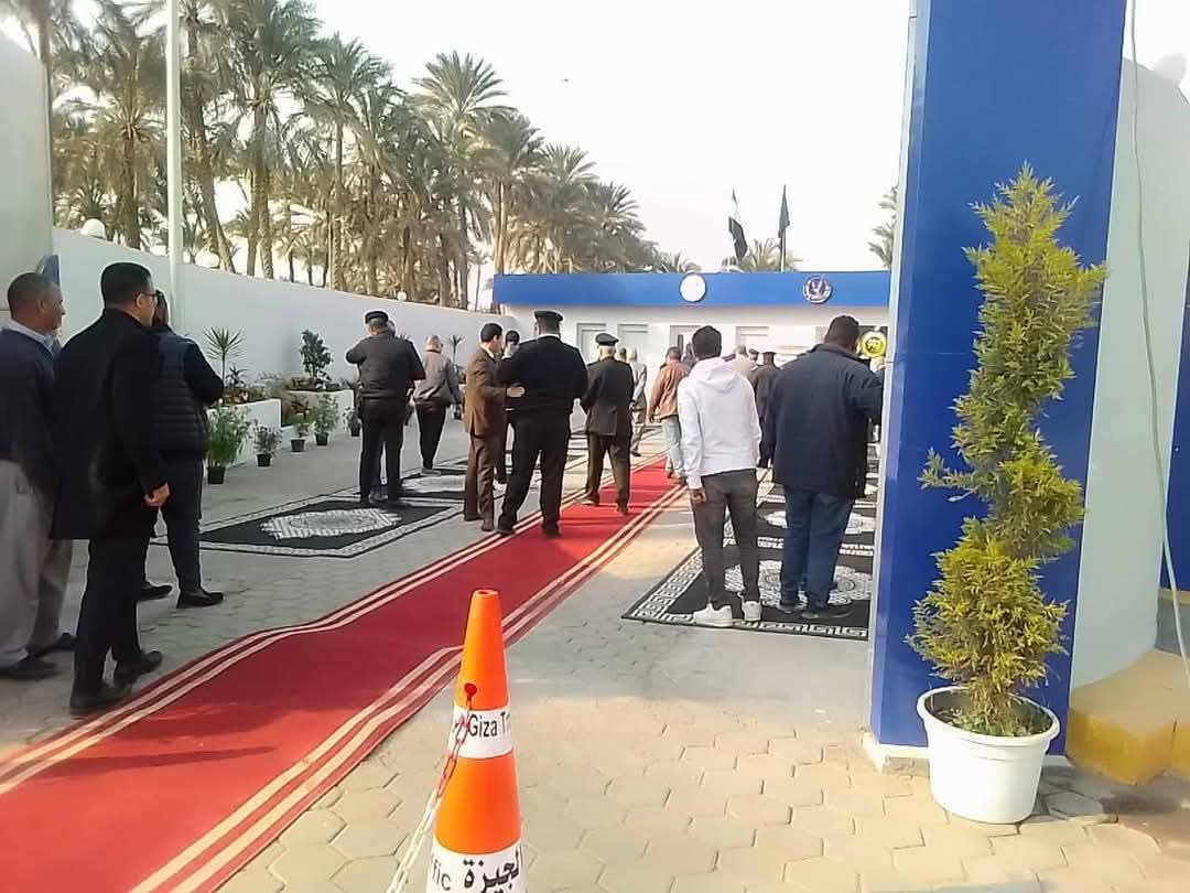 جانب من افتتاح قسم مرور البدرشين