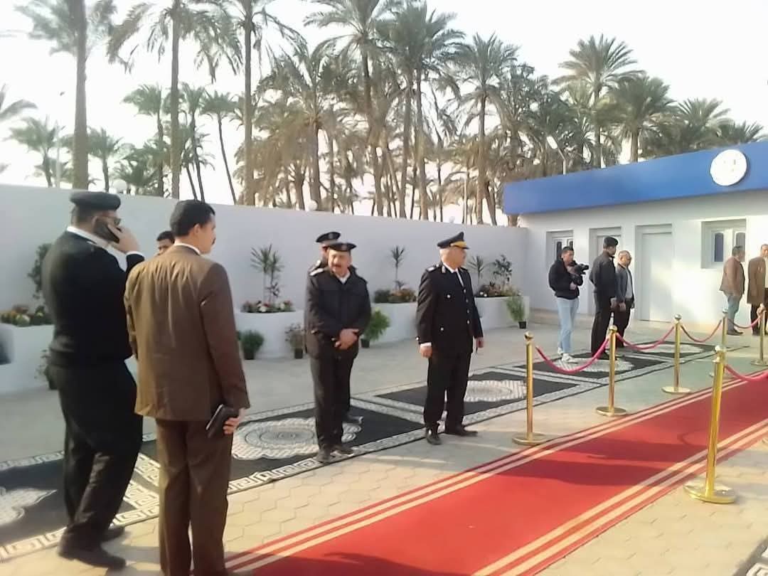 قيادات المرور خلال الإفتتاح