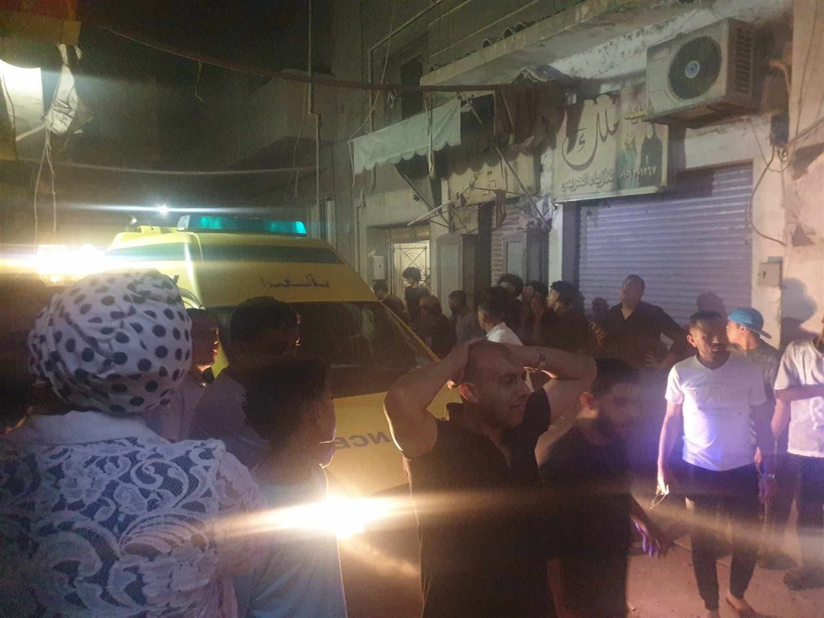 انهيار عقار على السكان في السيدة زينب