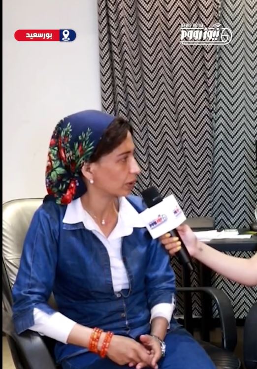 السيدة هبه مع الأعلامية مارينا إبراهيم