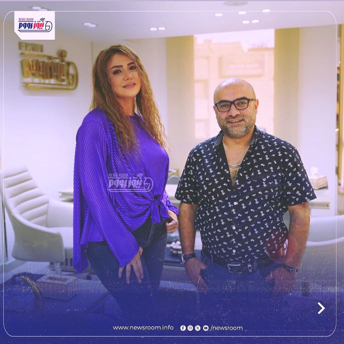 ندوة الفنانة لقاء سويدان في موقع نيوز رووم