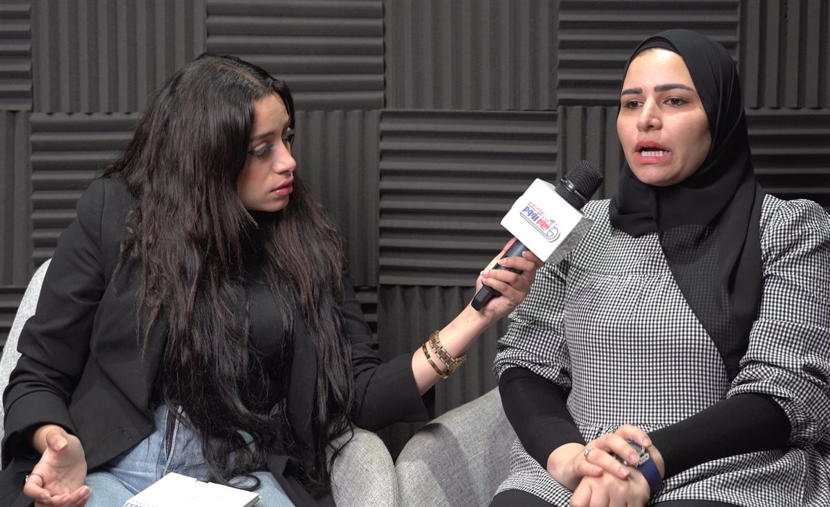 الضحية اثناء لقاءها معالإعلامية مارينا إبراهيم