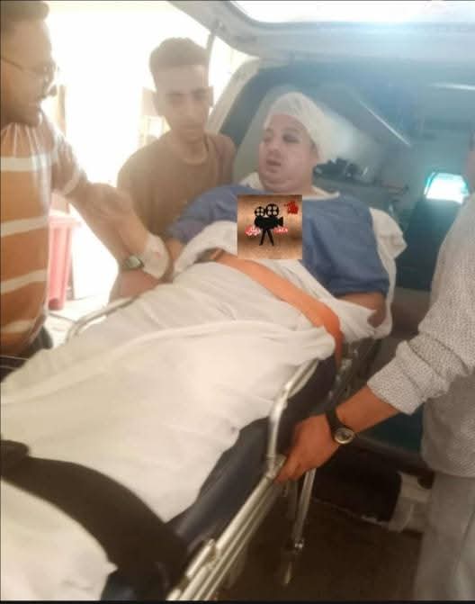 شهاب داخل سيارة الإسعاف