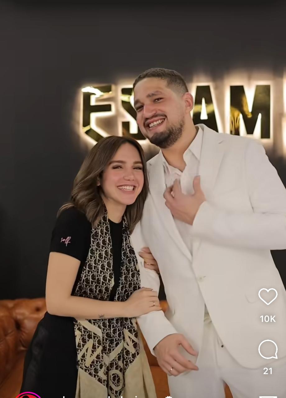 رنا رئيس تحتفل بعقد قرانها على خطيبها السابق