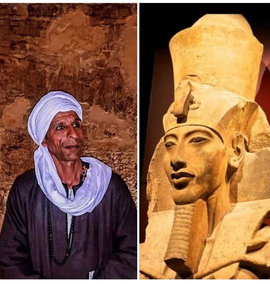 كامل حارس مقبرة الملك إخناتون في المنيا