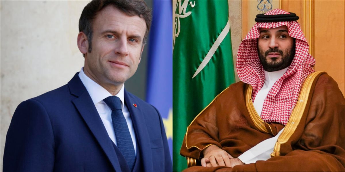 الأمير محمد بن سلمان و الرئي الفرنس ماكرون