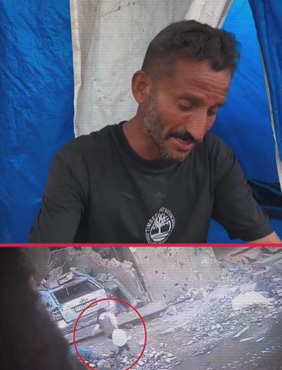 انهياروالد الطفلة الفلسطينية الشهيدة آمنة