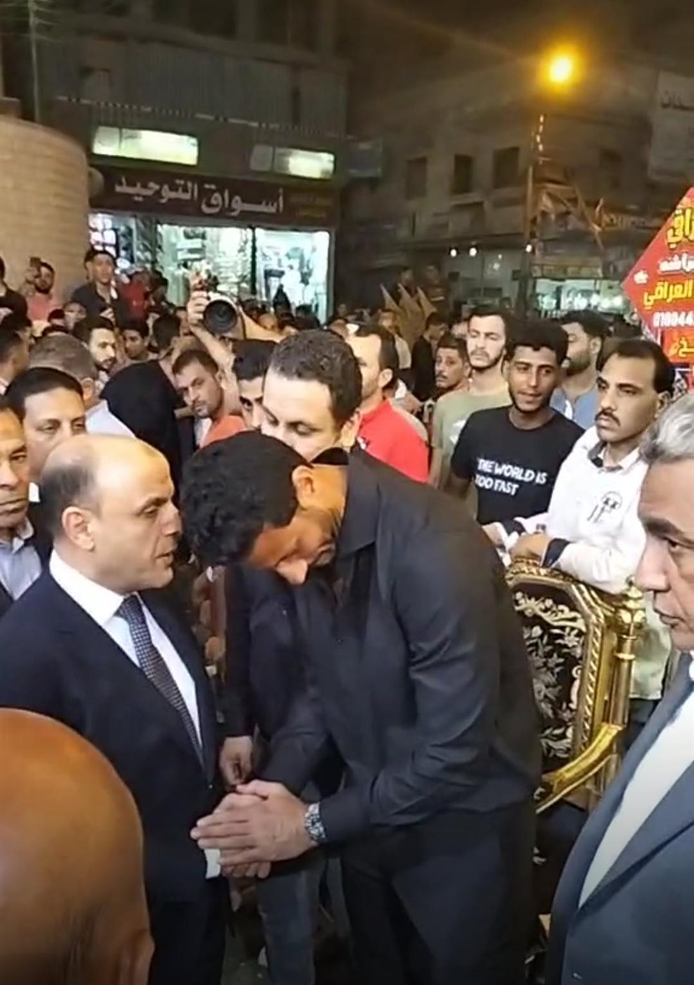 محافظ كفر الشيخ يقدم واجب العزاء&nbsp;