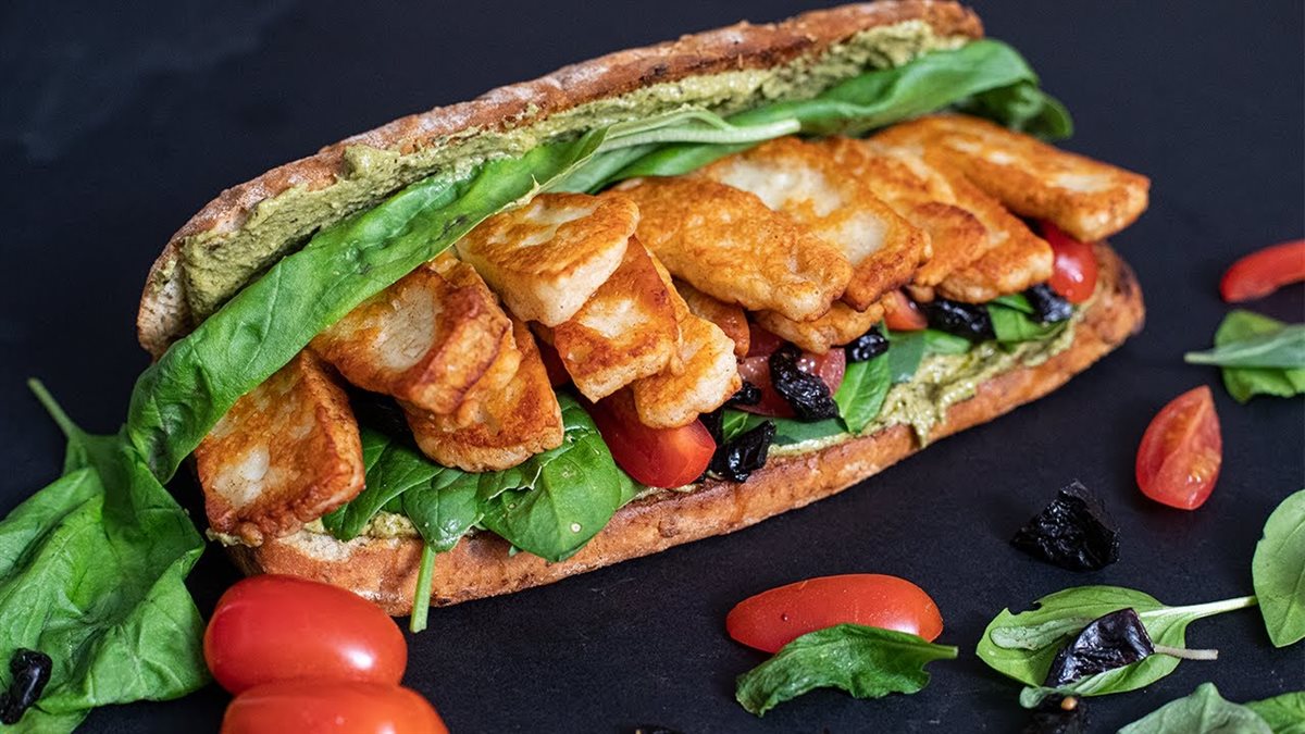 ساندويش الحلوم المقلي