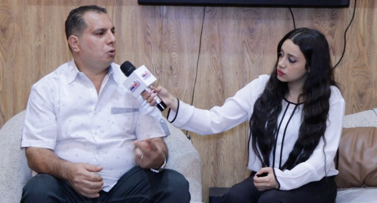 خال كيرلس الشهير ب كوكو مع الإعلامية مارينا إبراهيم&nbsp;