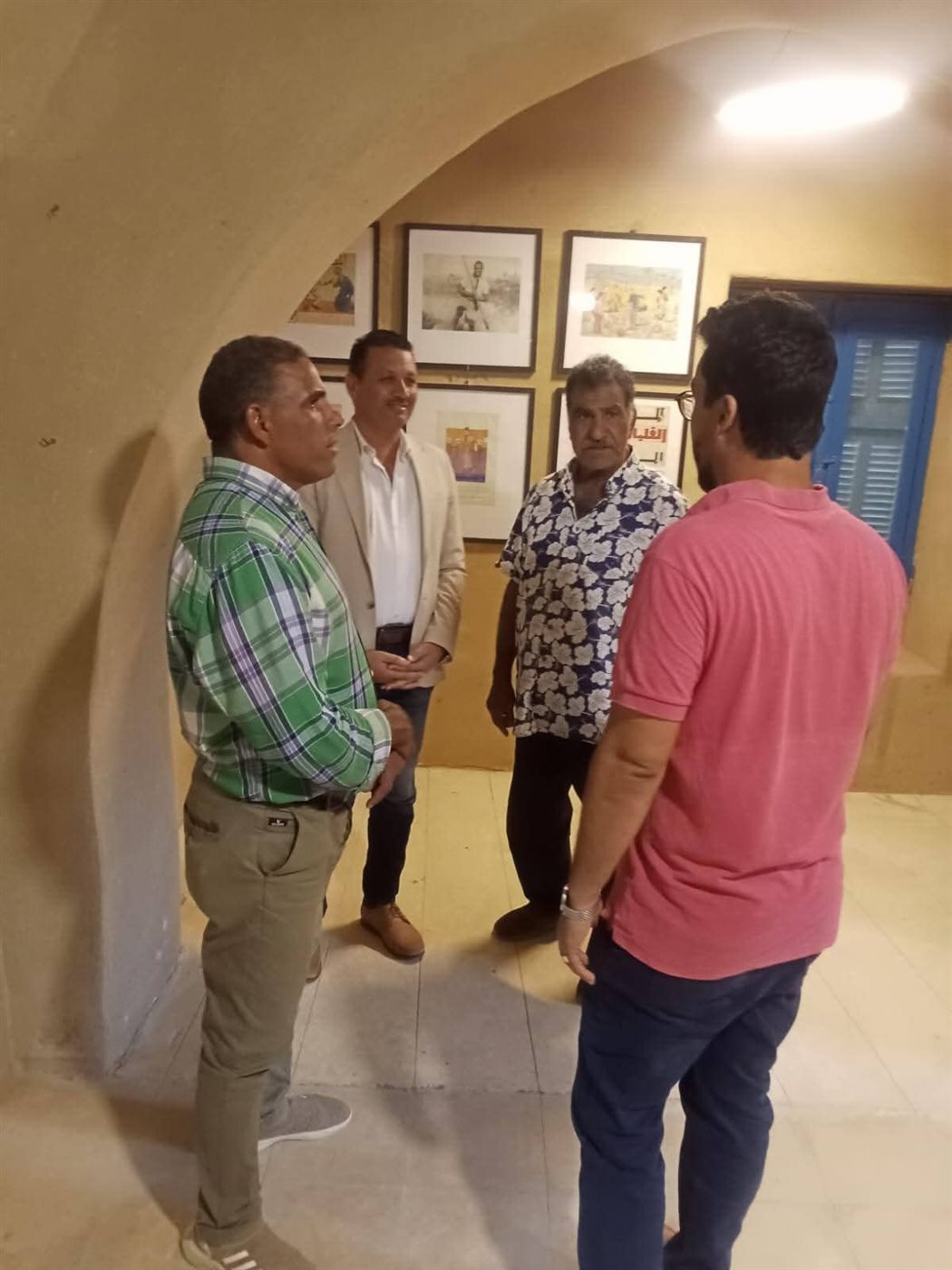رئيس مركز يوسف الصديق يزور متحف الكاريكاتير للفنان محمد عبلة بقرية تونس