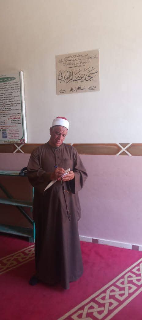 مدير أوقاف الفيوم يواصل جولاته المرورية على المساجد قبيل صلاة الجمعة