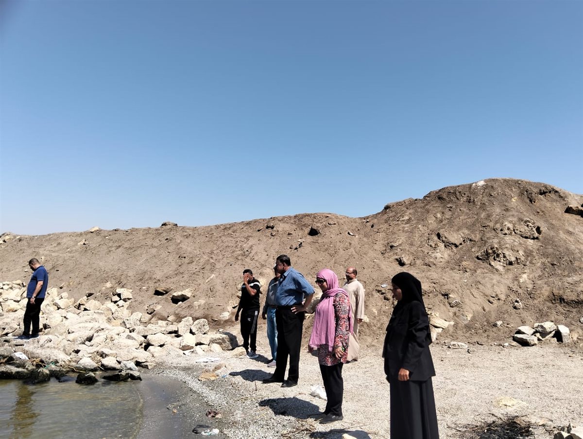 السكرتير العام والمساعد ورئيس مركز ابشواى بجولة ميدانية لمتابعة حظر الصيد الجائر ببحيرة قارون