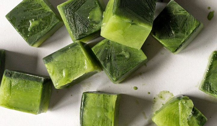 مكعبات الشاي الأخضر