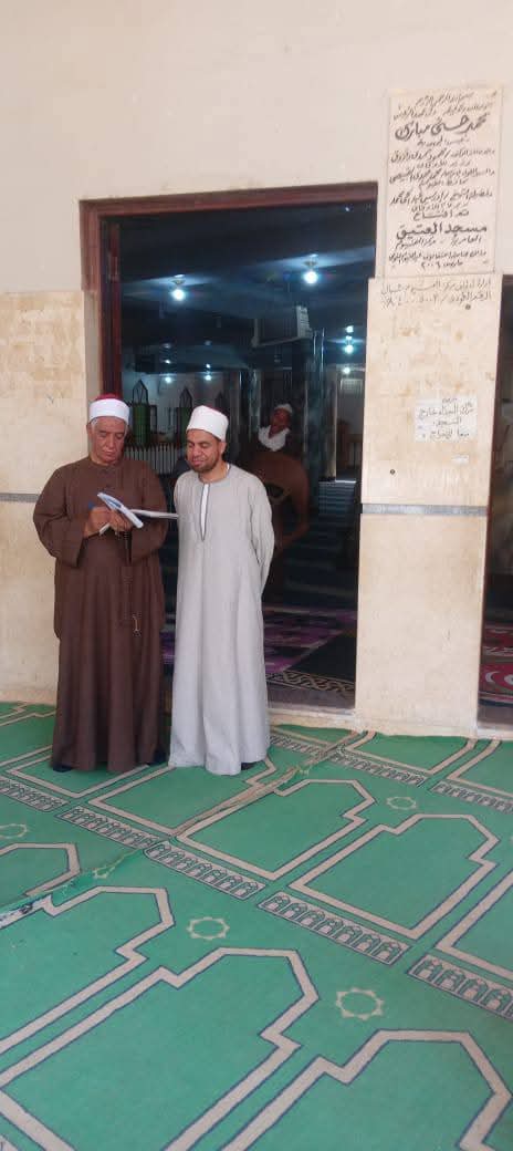 مدير مديرية أوقاف الفيوم يواصل جولاته المرورية على المساجد