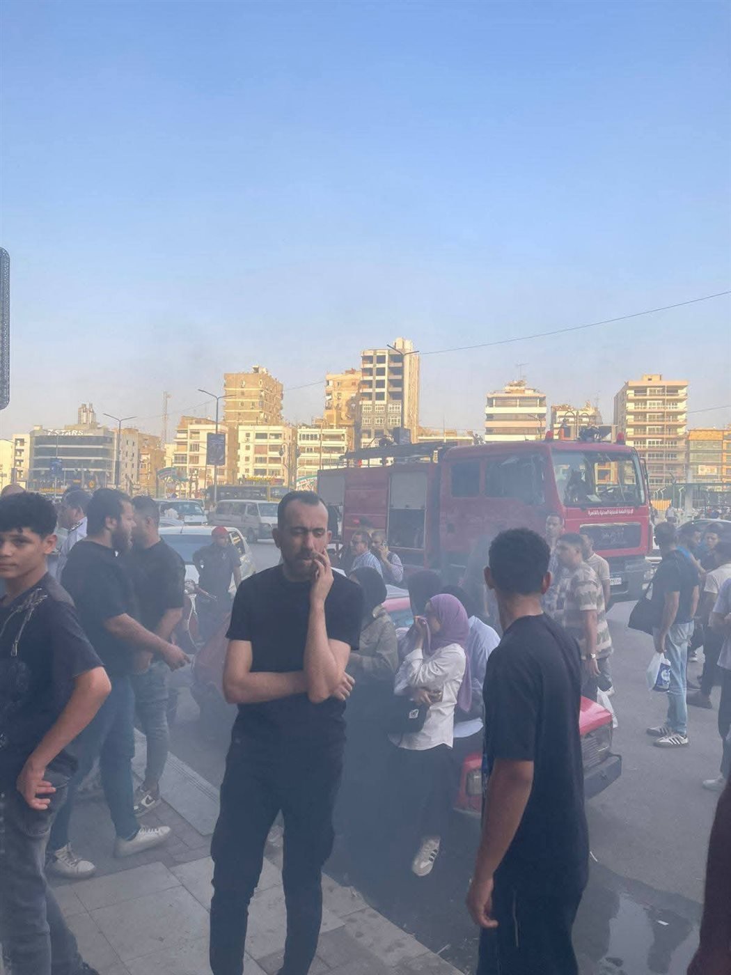 <strong> حريق فرع «WE» بالألف مسكن بجسر السويس</strong>