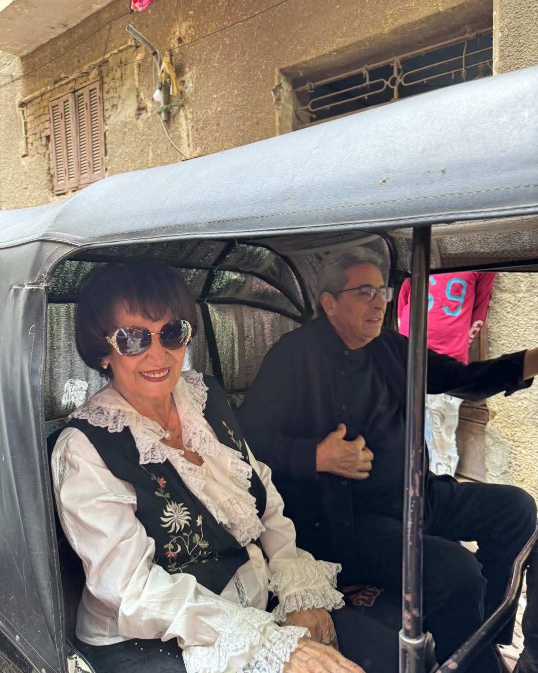 محمود سعد وسميرة أحمد من تصوير برنامج باب الخلق