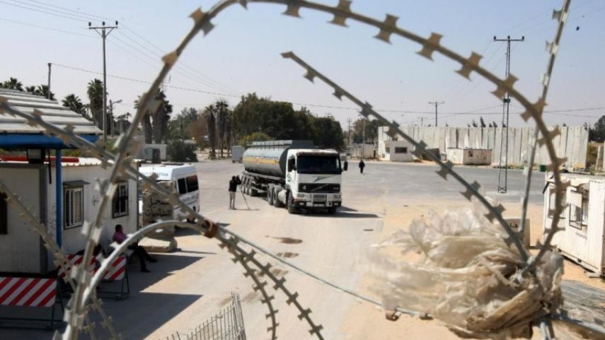 معبر رفح من الجانب الفلسطيني