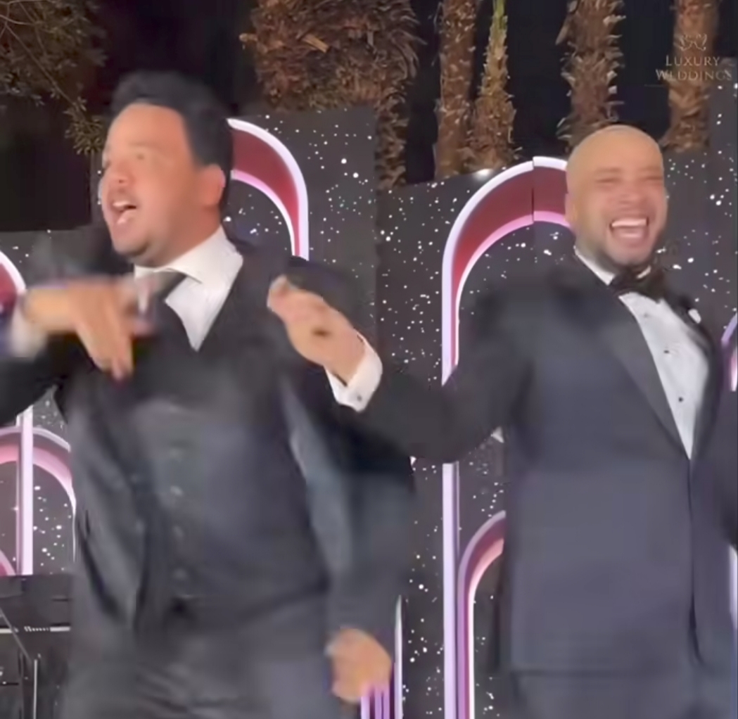 مصطفى غريب في حفل زفاف حاتم صلاح